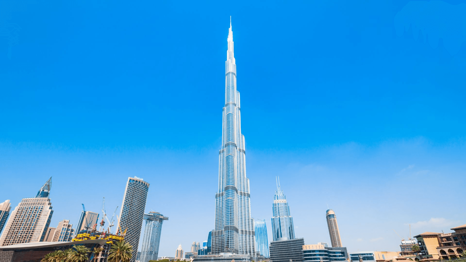"Experience breathtaking views from the world’s tallest building, the Burj Khalifa, soaring 828 meters above Dubai."