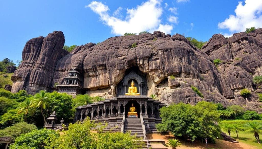 Explore the ancient city of Dambulla, starting with the fascinating Dambulla Cave Temple, a UNESCO World Heritage site. Marvel at the intricate murals and statues that date back to the 1st century BC, offering a glimpse into the rich spiritual and artistic achievements of early Sri Lankan civilizations.