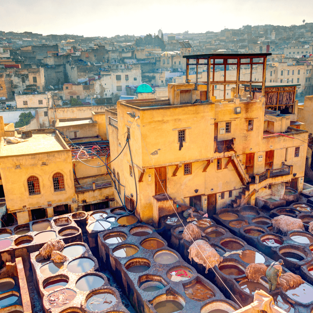 Explore the historical city of Fez, known as the spiritual capital of Morocco, with visits to the Medieval Medina, Royal Palace, and the ancient schools.