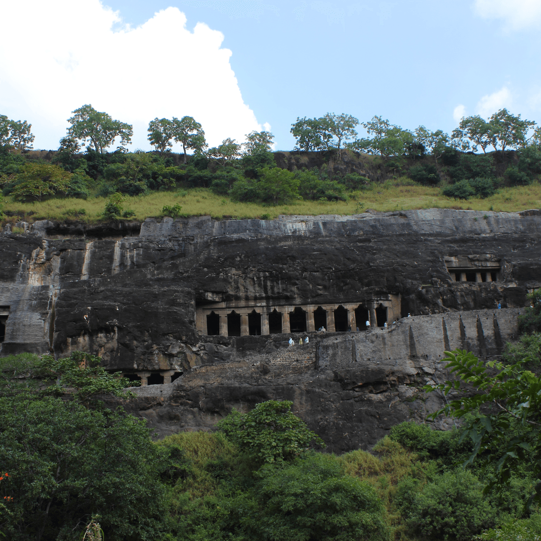 The Ajanta Caves, a UNESCO World Heritage site, present a stunning array of rock-cut Buddhist cave monuments dating from the 2nd century BCE to about 480 CE, offering a glimpse into the past.