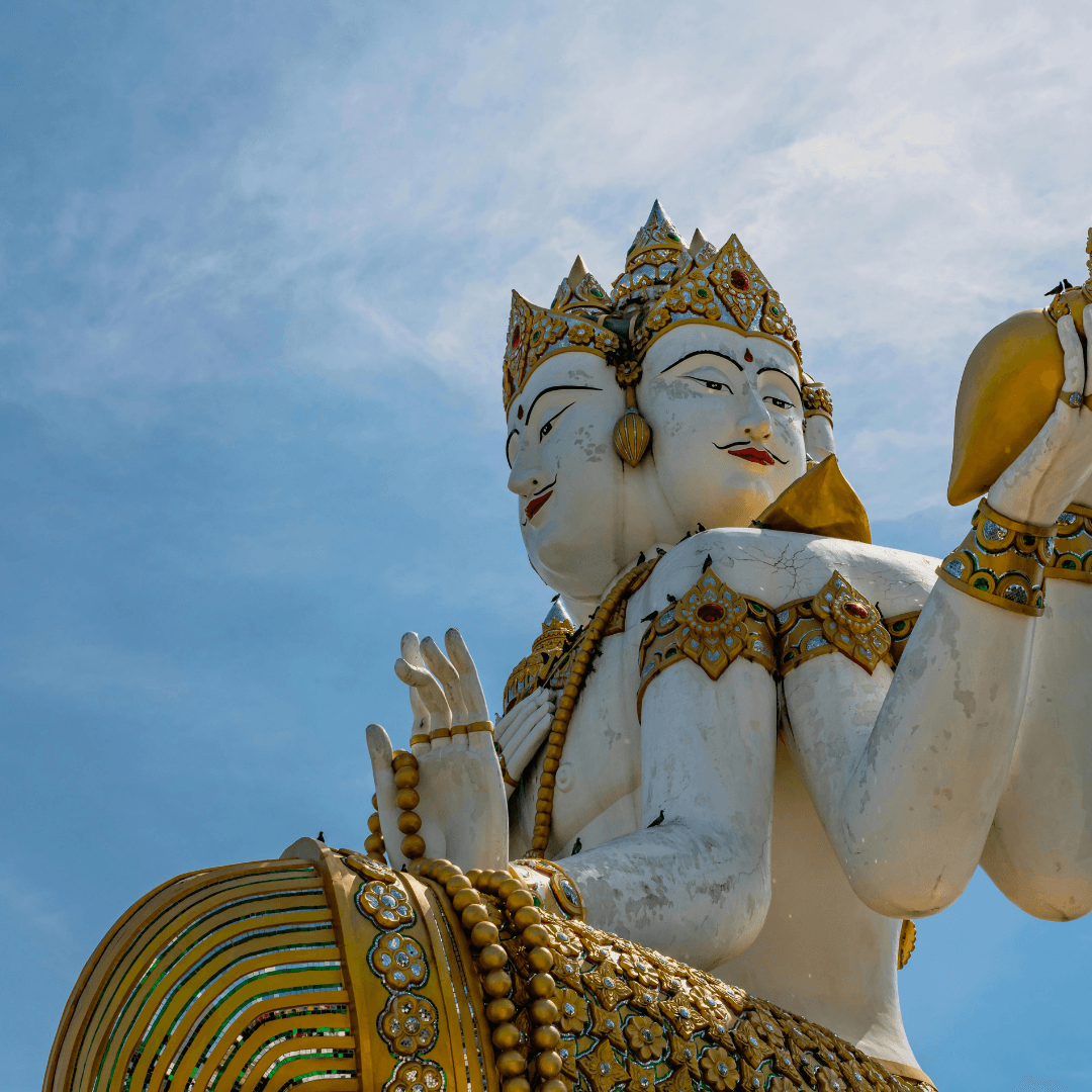 Experience the spiritual ambiance at the Brahma Temple in Pushkar, the only temple dedicated to Lord Brahma in India, surrounded by hundreds of other ancient temples.