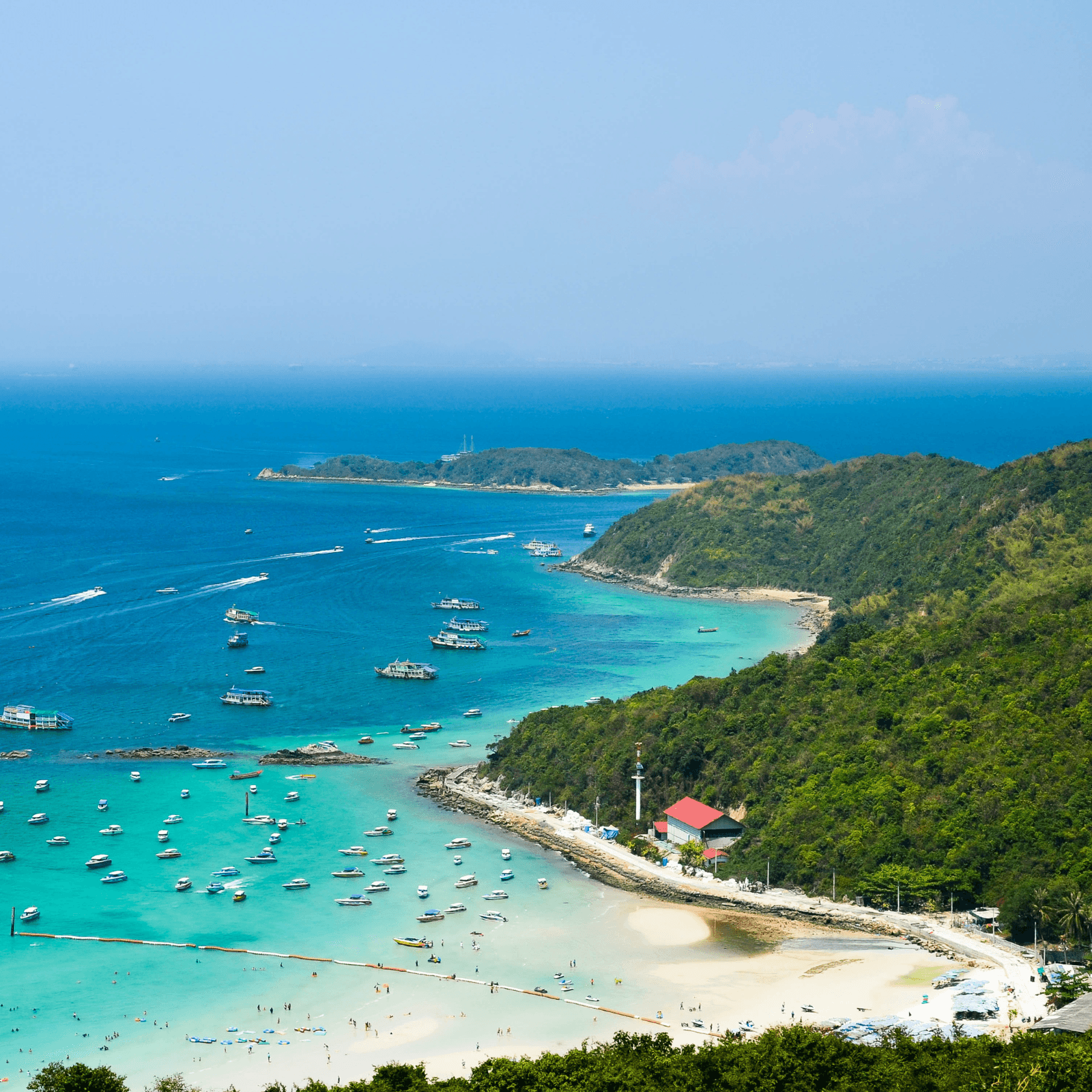 Coral Island Adventure: Snorkel, sunbathe, and enjoy water sports in the clear waters and soft sands of this tropical paradise.