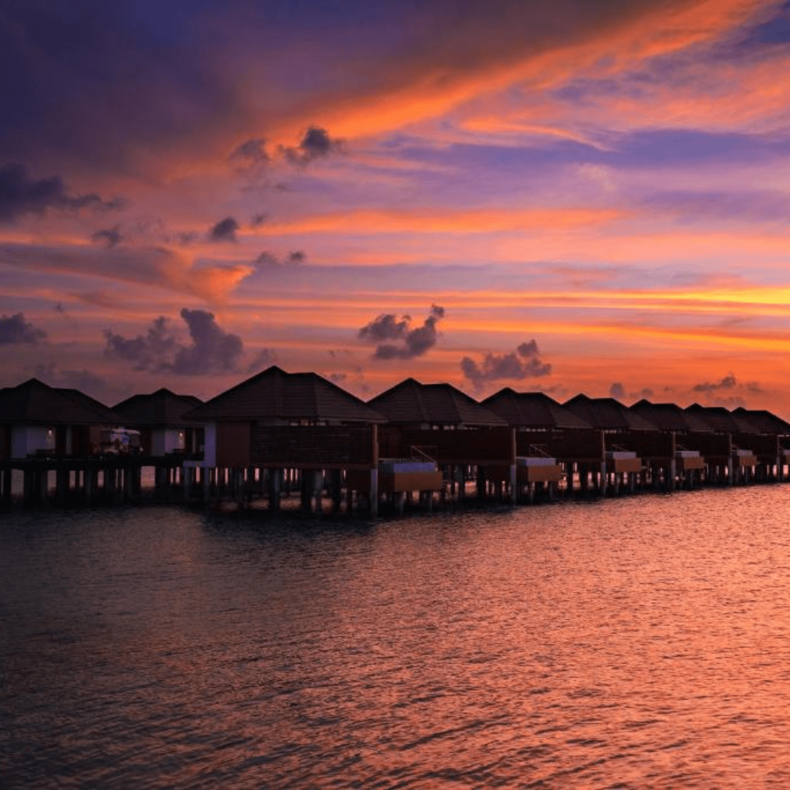 Stay in luxurious overwater villas with stunning ocean views.