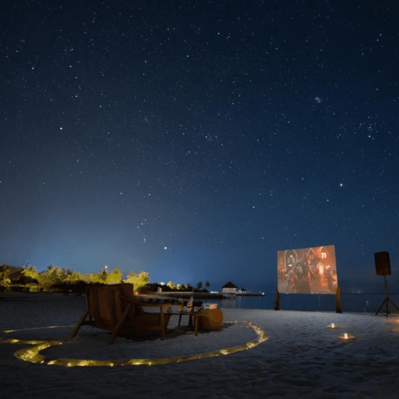 Enjoy a romantic private dinner on a secluded island.