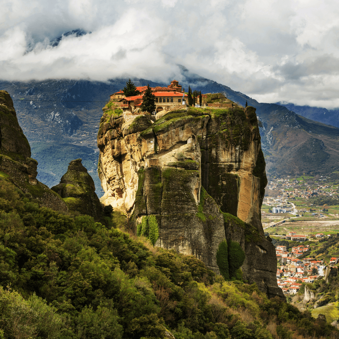 Discover Meteora, where age-old monasteries sit atop massive rocks, offering panoramic views and a serene setting that juxtaposes nature's beauty with historical depth.
